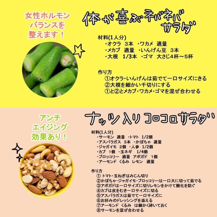 美容・ダイエットレシピ③④