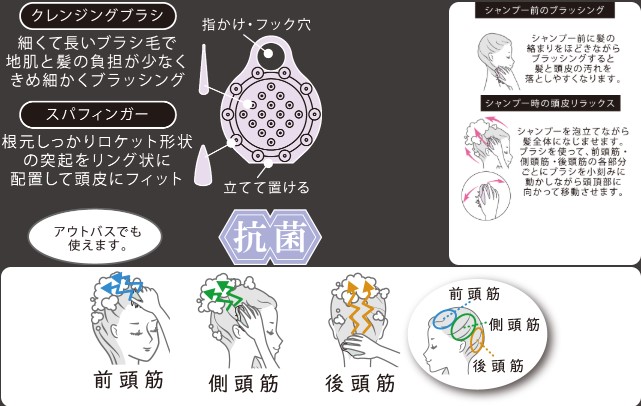 スカルプビュート  シャンプースパブラシ(ソフトタイプ)