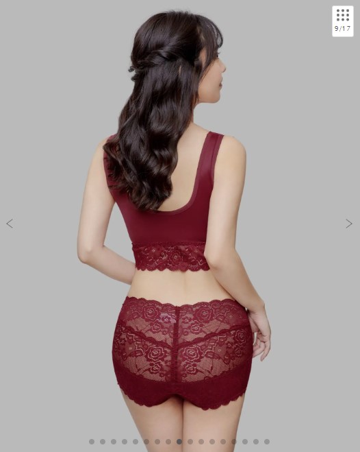 ふんわりルームブラ (カラー：ボルドー)