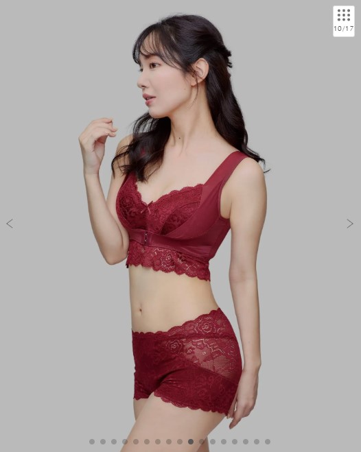 ふんわりルームブラ (カラー：ボルドー)