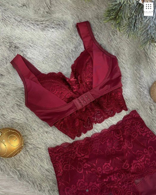 ふんわりルームブラ (カラー：ボルドー)