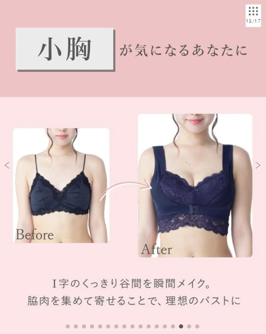 ふんわりルームブラ (カラー：ボルドー)