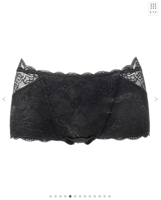 キュッとふんわりショーツ【はくだけ桃尻／着圧ショーツ】カラー：ブラック