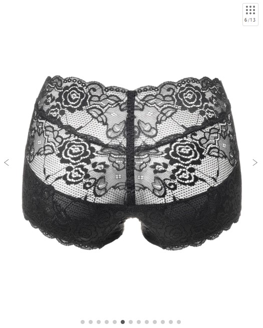 キュッとふんわりショーツ【はくだけ桃尻／着圧ショーツ】カラー：ブラック