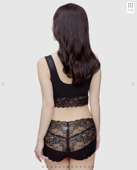 キュッとふんわりショーツ【はくだけ桃尻／着圧ショーツ】カラー：ブラック