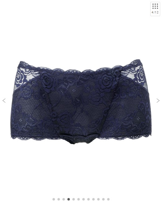 キュッとふんわりショーツ【はくだけ桃尻／着圧ショーツ】カラー：ネイビー