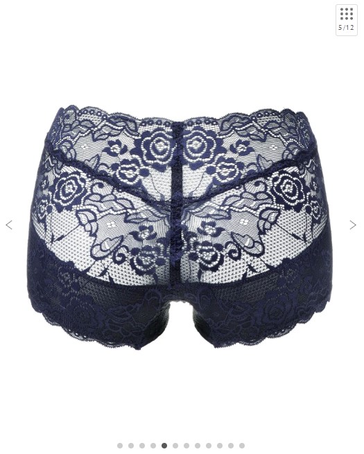 キュッとふんわりショーツ【はくだけ桃尻／着圧ショーツ】カラー：ネイビー