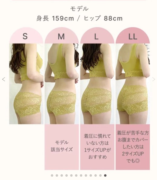 キュッとふんわりショーツ【はくだけ桃尻／着圧ショーツ】カラー：ネイビー