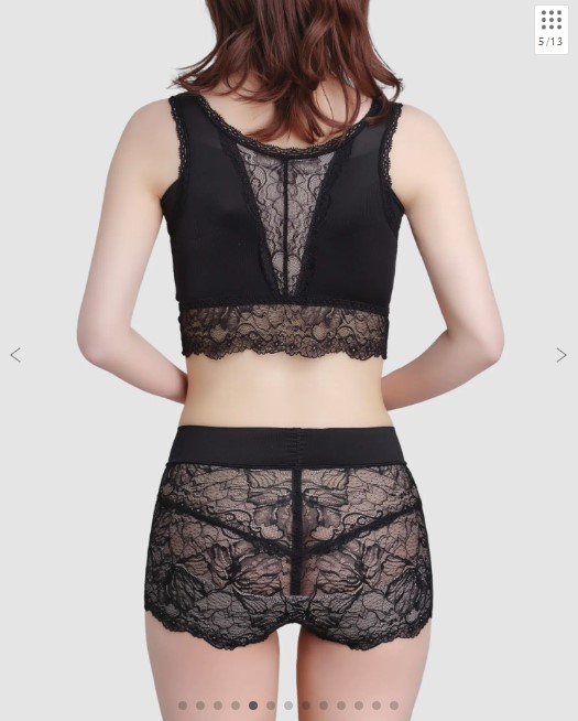 凛とルームブラ【No.1補正力 / 脇・背中の脂肪をあなたのバストに】カラー：ブラック