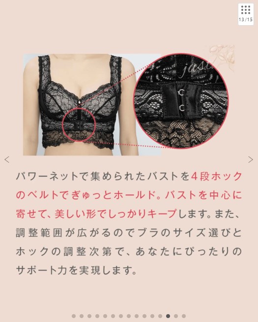 凛とルームブラ【No.1補正力 / 脇・背中の脂肪をあなたのバストに】カラー：スモーキーブルー