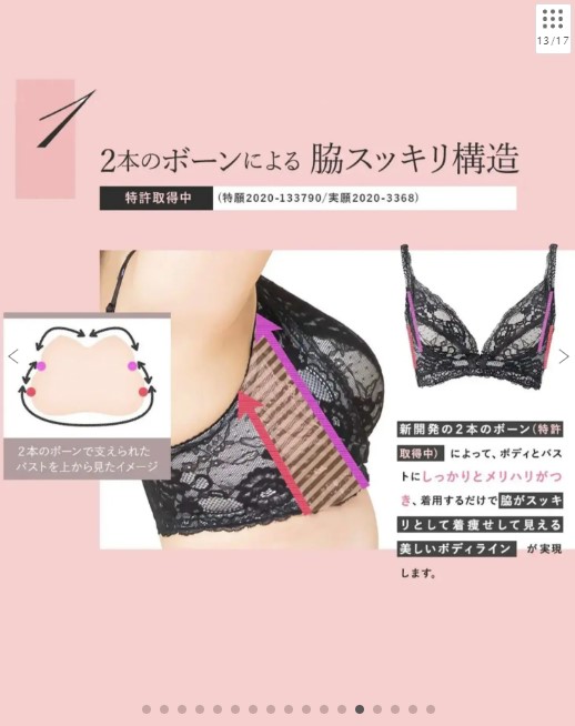 Angellir 360°デイリーブラ( Color:ブラック)