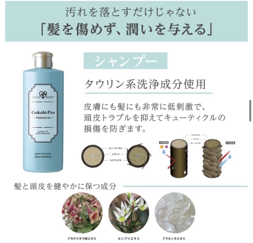 ゴクビプロ　プレミアム　グリーンティーアロマ　スカルプシャンプー