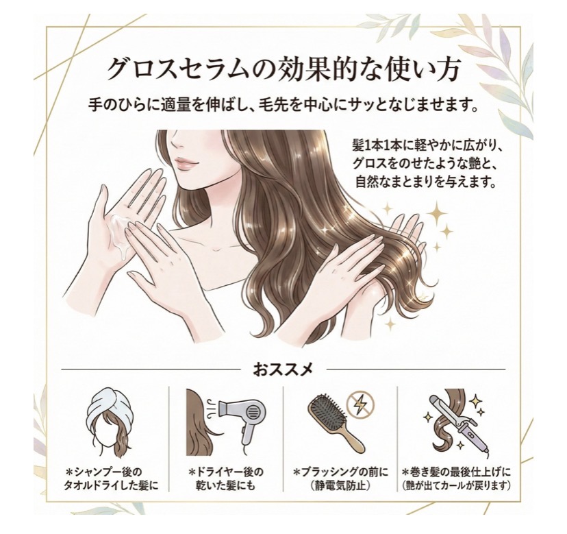 ゴクビプロ　プレミアム　グリーンティーアロマ　グロスセラム